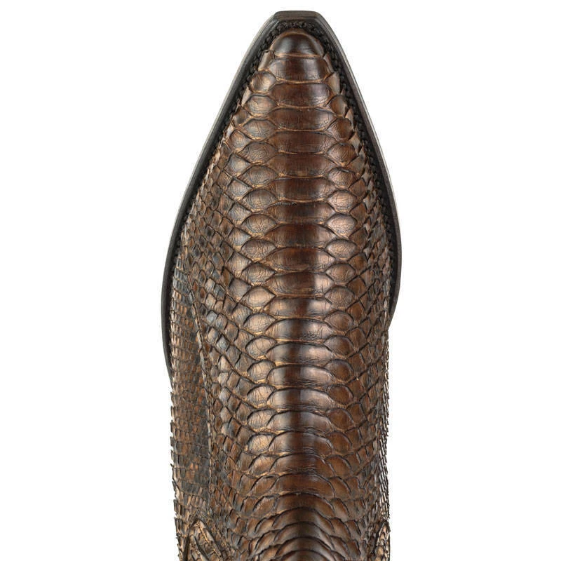 Boots Cuir Homme Python Mayura Cognac " 2575 " 3 Boots Cuir Homme Python Mayura Cognac " 2575 " – Image 3