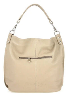 Sac Cuir Femme Taupe " LUDMILLA "