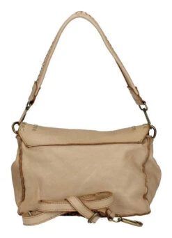 Sac En Cuir Vintage Taupe " TORY "