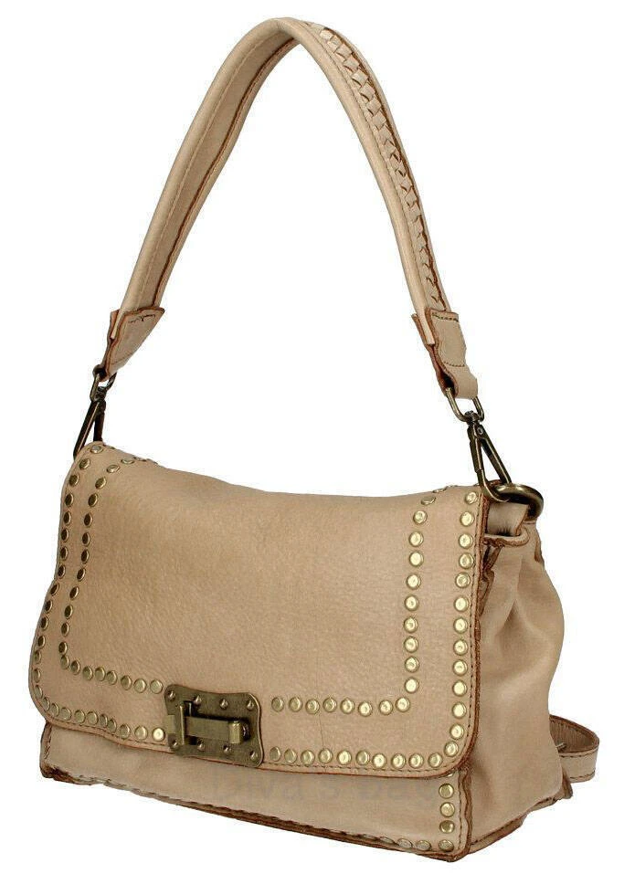 Sac En Cuir Vintage Taupe " TORY " 3 Sac En Cuir Vintage Taupe " TORY " – Image 3