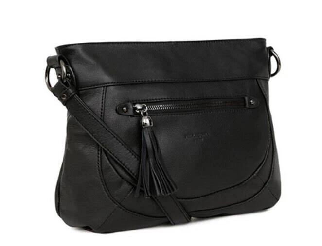 Hexagona Sac Cuir Femme Vachette Noir " 414699 " 2 Hexagona Sac Cuir Femme Vachette Noir " 414699 " – Image 2