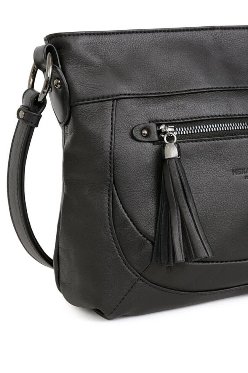 Hexagona Sac Cuir Femme Vachette Noir " 414699 " 3 Hexagona Sac Cuir Femme Vachette Noir " 414699 " – Image 3