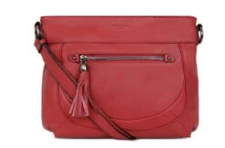Hexagona Sac Cuir Femme Vachette Rouge " 414699 " -Maroquinerie 414699rougeface 055966500 1836 12102023