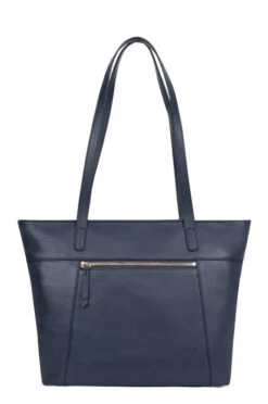 Hexagona Sac Cabas Porté épaule Vachette Marine " 419989 "