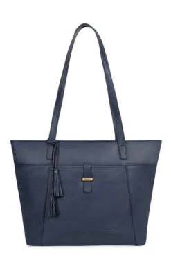 Hexagona Sac Cabas Porté épaule Vachette Marine " 419989 " -Maroquinerie 419989marineface 031541000 1127 27092023