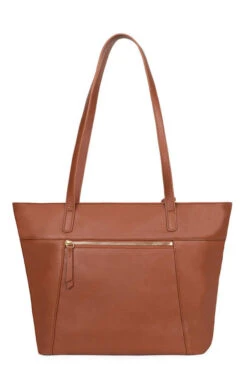 Hexagona Sac Cabas Porté épaule Vachette Terre " 419989 "