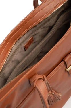 Hexagona Sac Cabas Porté épaule Vachette Terre " 419989 " -Maroquinerie 419989terreouvert 076879000 1128 27092023