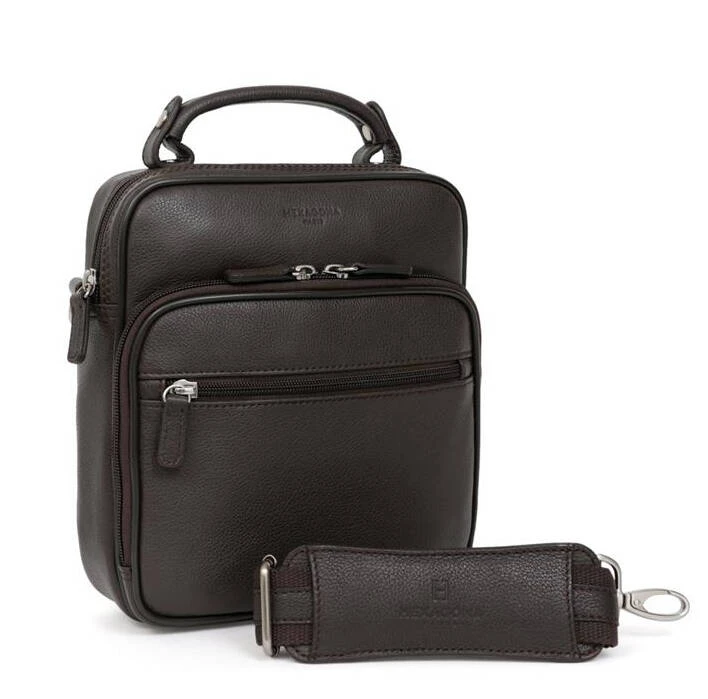 Hexagona Sacoche Cuir Vachette Marron " 461832 " 2 Hexagona Sacoche Cuir Vachette Marron " 461832 " – Image 2