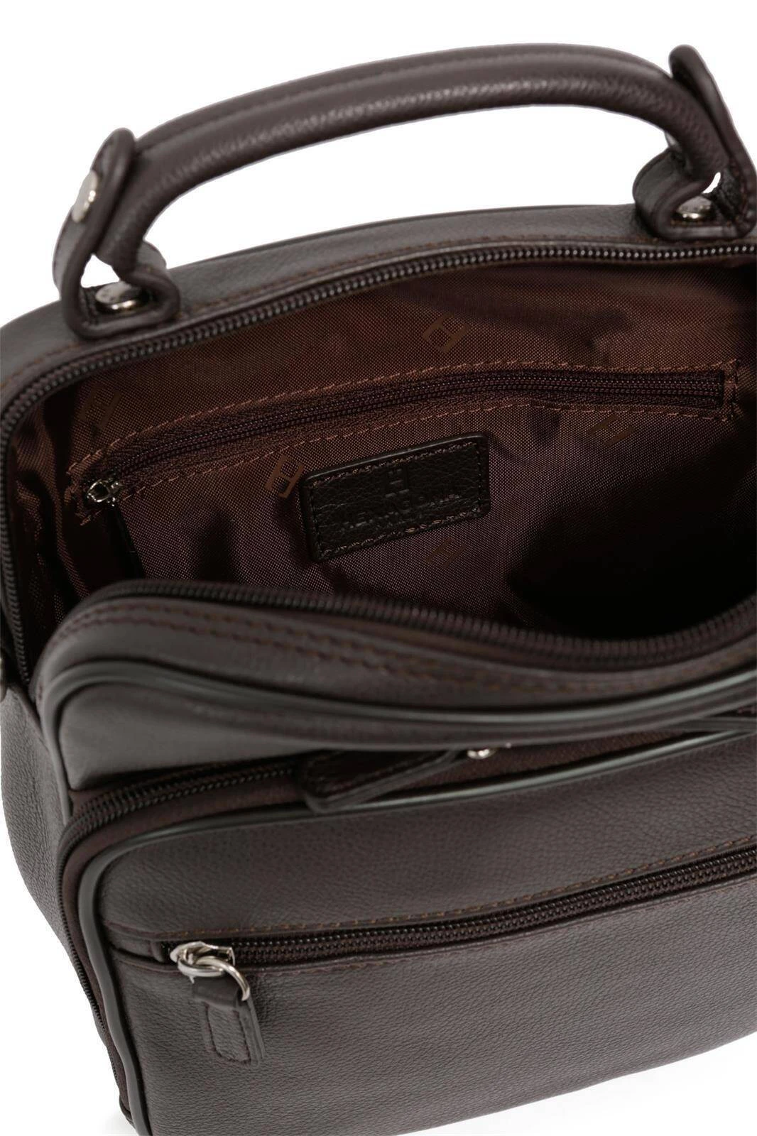 Hexagona Sacoche Cuir Vachette Marron " 461832 " 3 Hexagona Sacoche Cuir Vachette Marron " 461832 " – Image 3