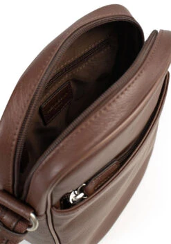 Hexagona Sacoche En Cuir De Vachette Chocolat " 462697 " -Maroquinerie 462697a95 049218400 1103 04042023