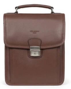 Hexagona Sacoche Cuir Vachette Chocolat " 463892 " -Maroquinerie 463892a91 027343300 0955 17032023