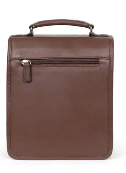 Hexagona Sacoche Cuir Vachette Chocolat " 463892 "