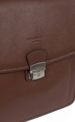 Hexagona Sacoche Cuir Vachette Chocolat " 463893 " 7 Hexagona Sacoche Cuir Vachette Chocolat " 463893 " -Maroquinerie 463893a94 023283200 0955 17032023