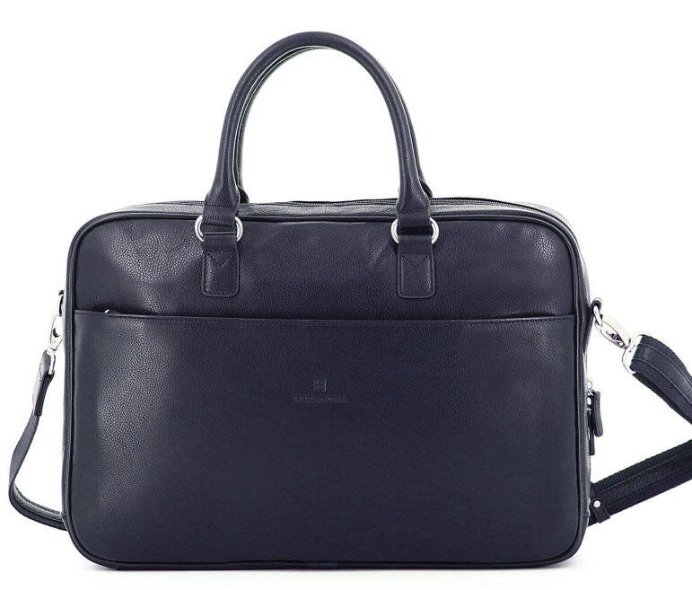 Hexagona Porte Ordinateur Cuir Vachette Marine " 464408 " 4 Hexagona Porte Ordinateur Cuir Vachette Marine " 464408 " – Image 4