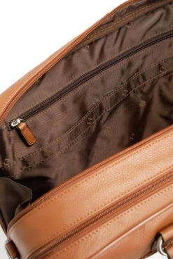 Hexagona Porte Ordinateur Cuir Vachette Tan " 464409 " -Maroquinerie 464409a205 028443300 1103 04042023