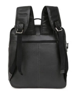 Hexagona Sac à Dos En Cuir De Vachette Noir " 465455 "