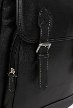 Hexagona Sac à Dos En Cuir De Vachette Noir " 465455 " -Maroquinerie 46545501004 063127100 1103 04042023