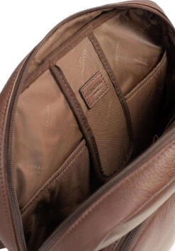 Hexagona Sac à Dos En Cuir De Vachette Chocolat " 465455 " -Maroquinerie 465455a95 078177600 1103 04042023