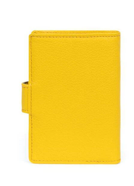Hexagona Porte Cartes Cuir Vachette Jaune " 467254 " 2 Hexagona Porte Cartes Cuir Vachette Jaune " 467254 " – Image 2