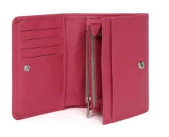 Hexagona Portefeuille Cuir Vachette Fushia " 467627 "