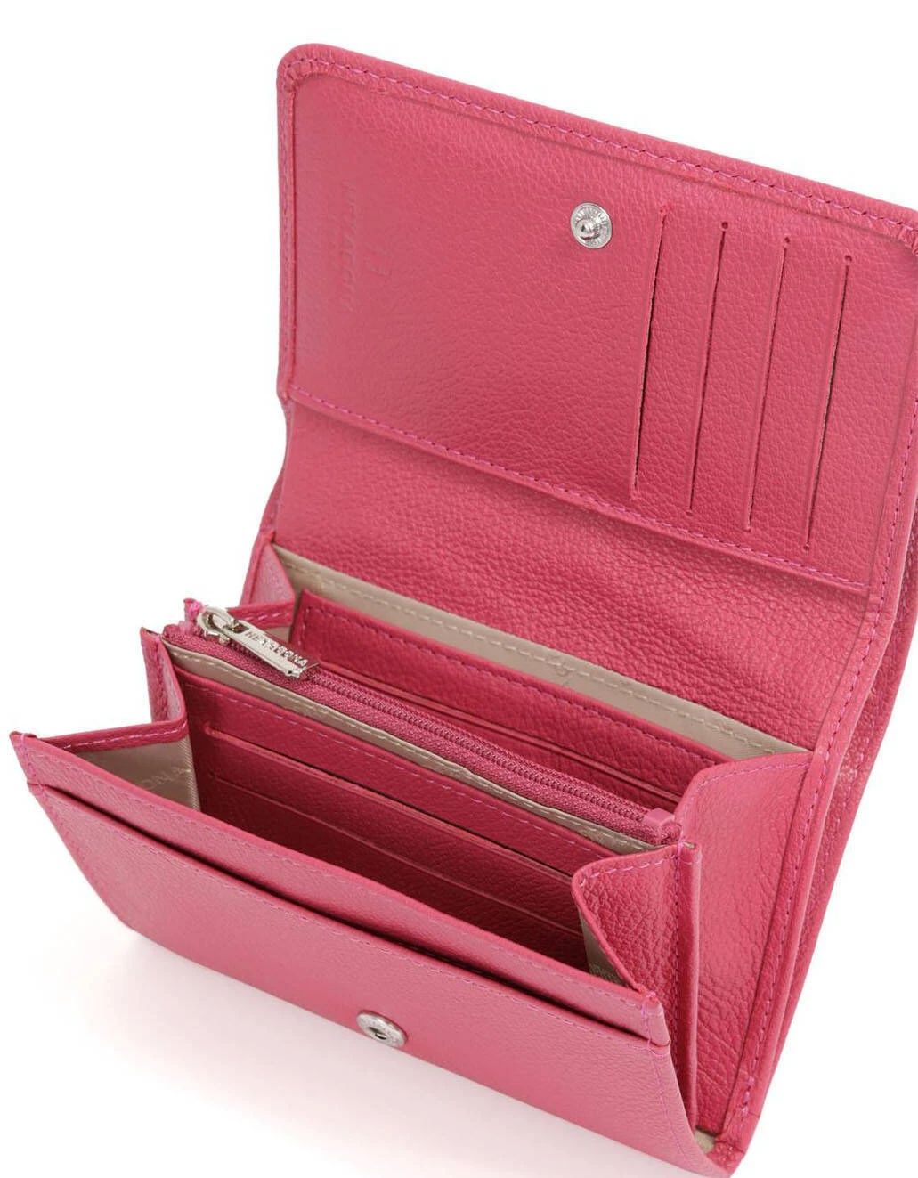 Hexagona Portefeuille Cuir Vachette Fushia " 467627 " 4 Hexagona Portefeuille Cuir Vachette Fushia " 467627 " – Image 4