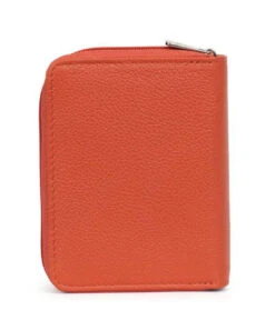 Maroquinerie 38 Hexagona Portefeuille 1 Volet Cuir Vachette Orange " 468322 "