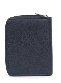 Hexagona Portefeuille 1 Volet Cuir Vachette Marine " 468322 "