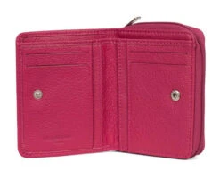 Hexagona Portefeuille 1 Volet Cuir Vachette Fushia " 468322 " -Maroquinerie 46832230002 034848700 1630 18092023