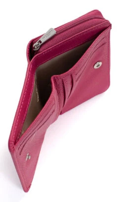 Hexagona Portefeuille 1 Volet Cuir Vachette Fushia " 468322 " -Maroquinerie 46832230006 053989000 1630 18092023