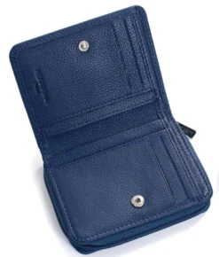 Hexagona Portefeuille 1 Volet Cuir Vachette Bleu " 468322 " -Maroquinerie 46832237004 087571100 1630 18092023