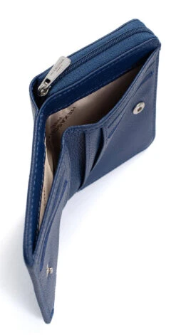 Hexagona Portefeuille 1 Volet Cuir Vachette Bleu " 468322 " -Maroquinerie 46832237006 077083100 1630 18092023