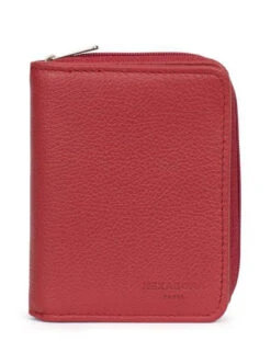 Hexagona Portefeuille 1 Volet Cuir Vachette Rouge Fonce " 468322 " -Maroquinerie 46832288001 093931900 1630 18092023