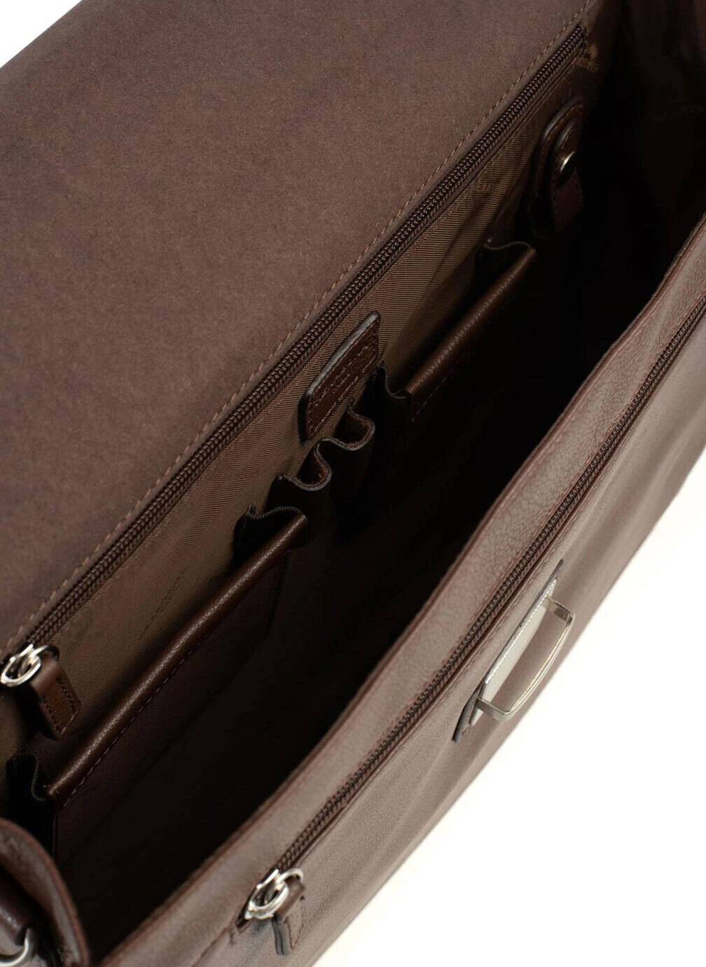 Hexagona Serviette En Cuir Vachette Chocolat " 469545 " 4 Hexagona Serviette En Cuir Vachette Chocolat " 469545 " – Image 4