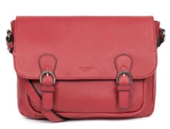 Hexagona Gibecière Cuir De Vachette Grainé Rouge " 469707 " -Maroquinerie 46970788001 061916300 1155 03032022