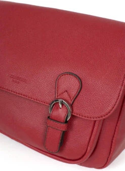 Hexagona Gibecière Cuir De Vachette Grainé Rouge " 469707 " -Maroquinerie 46970788004 079220900 1155 03032022