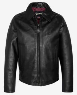 Blouson Cuir Homme Noir Schott "LC 5100" -Maroquinerie 5100blousoncuirdetail 030244500 1519 06102022