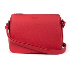 Hexagona Sac Porté Travers Synthétique Grainé Rouge Fonce " 535986 " -Maroquinerie 53598688001 075041400 1525 04032022