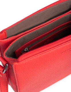 Hexagona Sac Porté Travers Synthétique Grainé Rouge Fonce " 535986 " -Maroquinerie 53598688005 055544000 1525 04032022