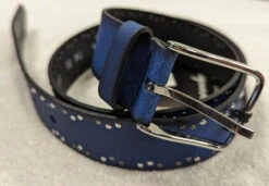 Ceinture Cuir Femme Bleu " 5619 " 7 Ceinture Cuir Femme Bleu " 5619 " -Maroquinerie 5619ceinturebleu 018928100 1551 02112023