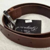 Ceinture Cuir Femme Cognac " 5620 "