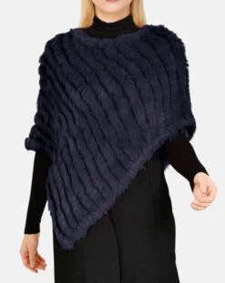 Poncho Lapin Femme Bleu Fonce Oakwood " 6034 " 5 Poncho Lapin Femme Bleu Fonce Oakwood " 6034 " -Maroquinerie 6034bleufonce1 067041500 1601 01092023