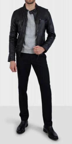 Blouson Cuir Homme Noir Oakwood " 60901 " Agneau Style Motard Tendance 13 Blouson Cuir Homme Noir Oakwood " 60901 " Agneau Style Motard Tendance -Maroquinerie 60901blousoncaseynoir5 059552000 1117 26102021