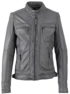 Blouson Cuir Homme Gris Oakwood "60901" Agneau Style Motard Tendance 5 Blouson Cuir Homme Gris Oakwood "60901" Agneau Style Motard Tendance -Maroquinerie 60901grisface 034379600 1801 28082020