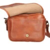 Sacoche Cuir Vachette Cognac " DEBORA "