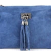 Pochette Cuir Femme Vachette Jeans " TIANNA "
