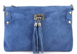 Pochette Cuir Femme Vachette Jeans " TIANNA "