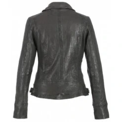Blouson Cuir Femme Kaki Oakwood Style Biker "62065" 9 Blouson Cuir Femme Kaki Oakwood Style Biker "62065" -Maroquinerie 62065blousoncuirkaki dos 089334600 1748 29092016