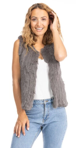 Gilet Lapin Femme Sans Manches Anthracite Oakwood " 62683 " -Maroquinerie 62683grisfgile 027087700 1554 25092023