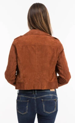 Oakwood Blouson Cuir Style Biker Peau Whisky " 63637 " -Maroquinerie 63637whisky6 071017900 1736 11102021