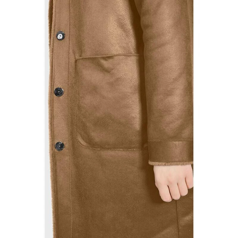 Manteau Laine Femme Cognac Oakwood " 63747 " 6 Manteau Laine Femme Cognac Oakwood " 63747 " – Image 6